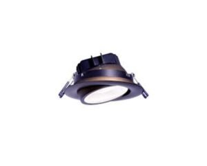 4” Eyeball Downlight Black Round