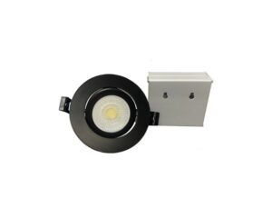 3” Gimbal Downlight black Round