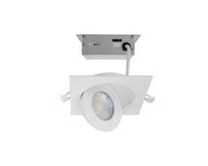 4” Eyeball Downlight White Square