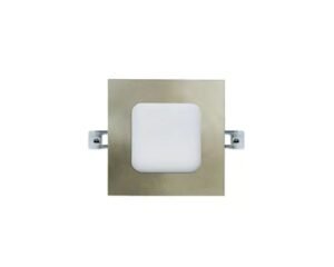 4" Slim Square Brushed Nickal